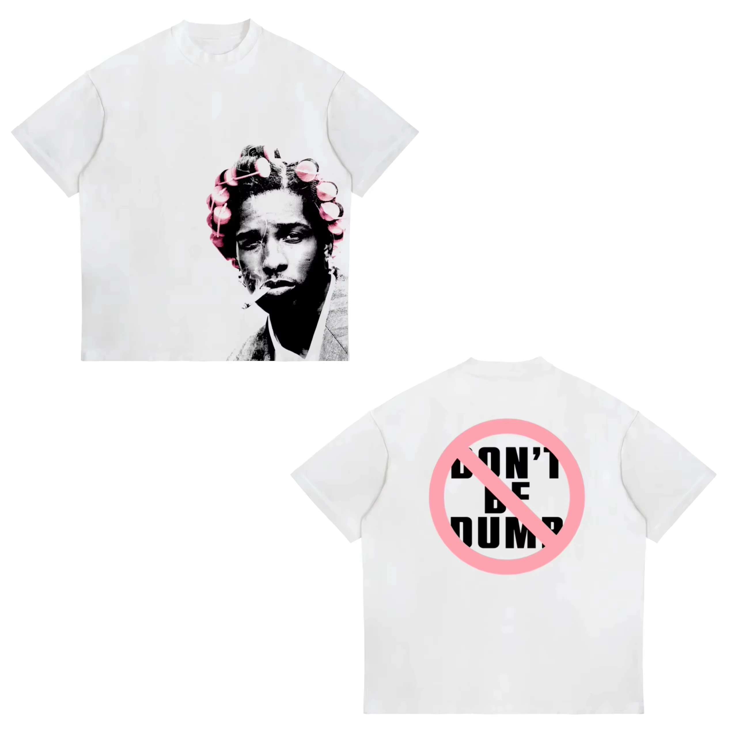2026 New ASAP ROCKY T-shirt HIP HOP High Street Men's Clothing Women's Gothic Summer Tees A$AP Portrait Casual Harajuku T-Shirt