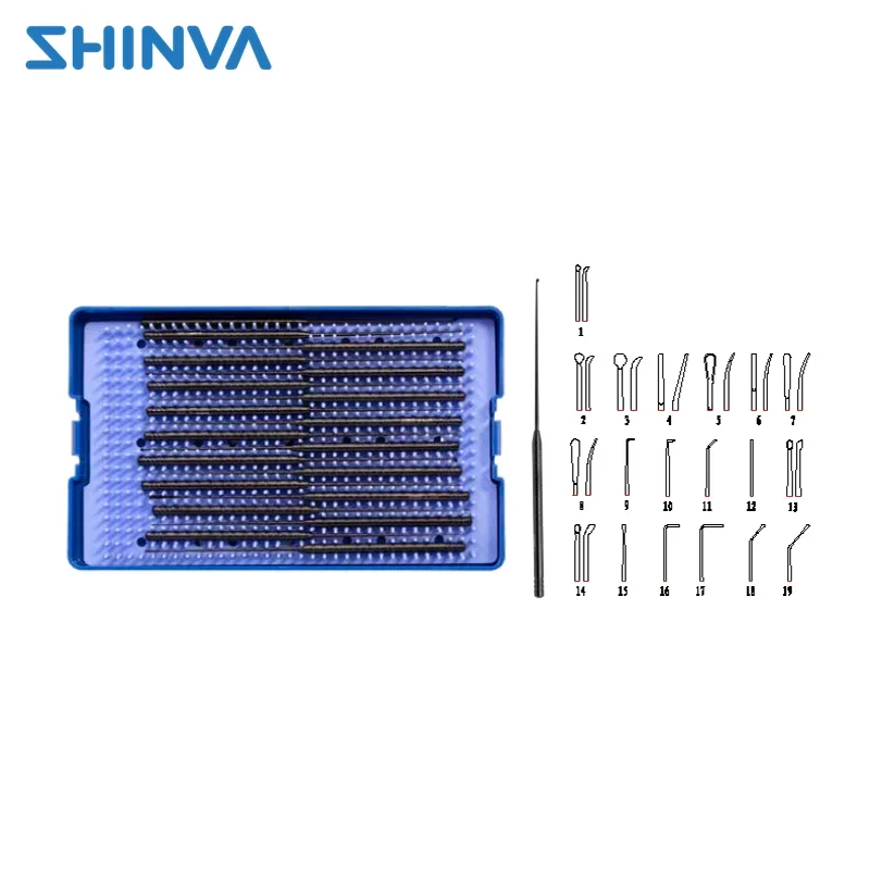 SHINVA Micro Dissector Set Neurosurgery Surgical Instruments Set