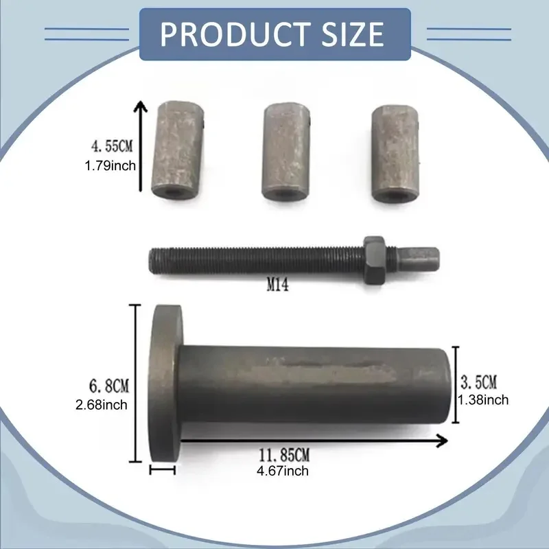 Universal Motorcycle Crankshaft Installer Tool Set – Steel Multi-Purpose Repair Kit for Split Crankcase Assembly