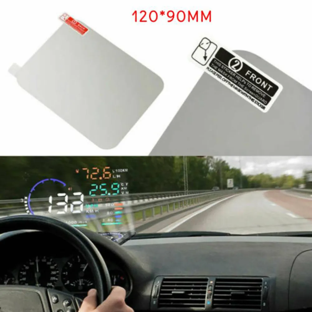 Transparent HUD Reflective Film Car 0.2mm 120*90MM Accessories Anti-glare Waterproof Head Up Display Transparent