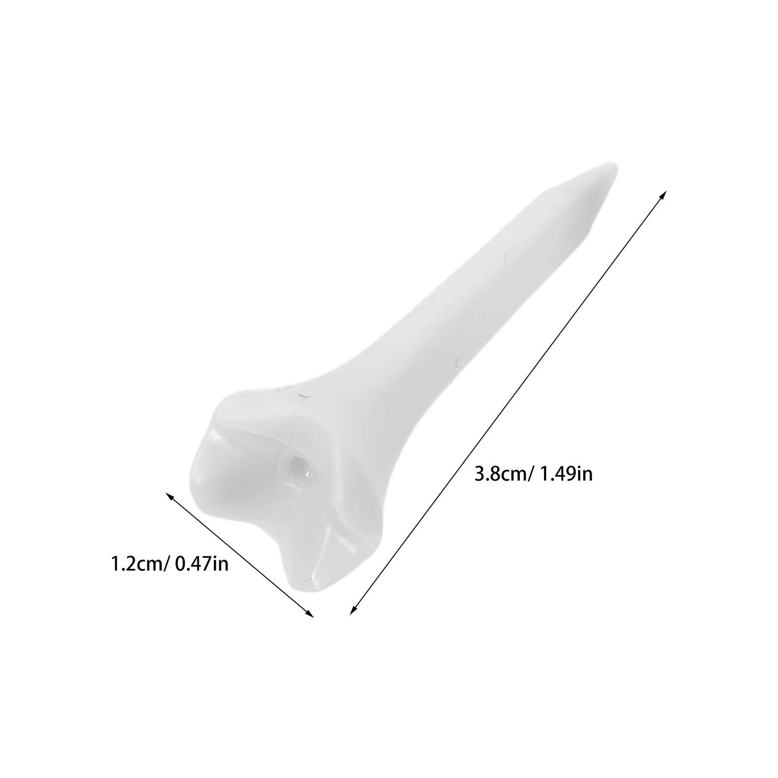 50 قطعة تي شيرتات الجولف البلاستيكية 1.5 بوصة قصيرة متينة ومستقرة 4-الشق تصميم لممارسة نطاق القيادة حامل تي شيرت جولف قابل لإعادة الاستخدام