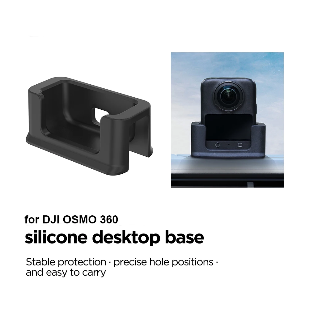 

Silicone Desktop Base for DJI Osmo 360 Camera Desktop Fixed Base Support Upright Holder for Osmo 360 Storage Stand Accessories