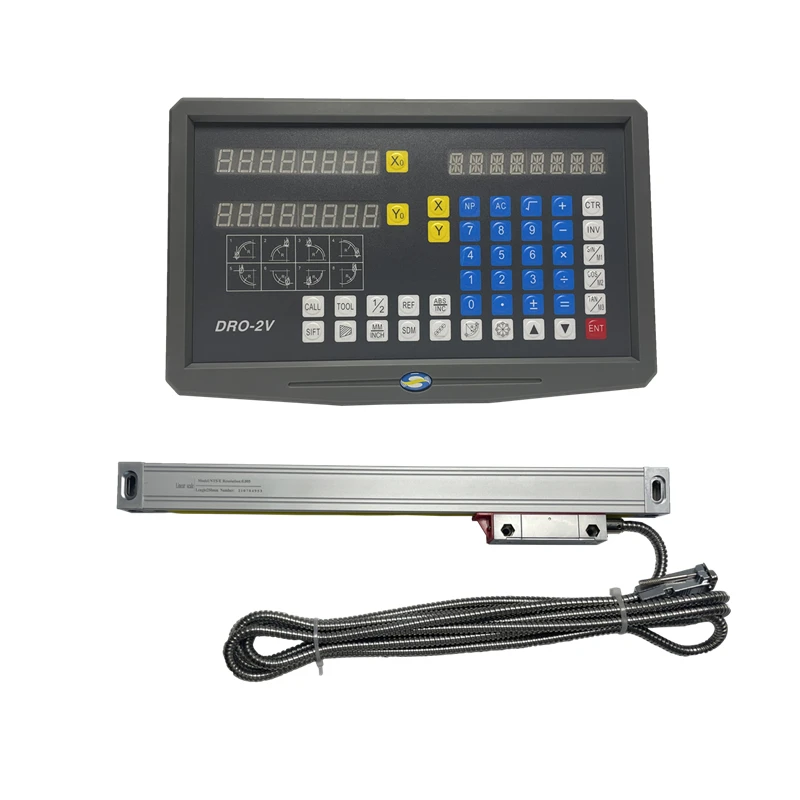 2axis 3Axis LCD Digital Readout DRO 150-1000mm Glass Linear Scale Encoder Sensor for CNC Milling Lathe Machine