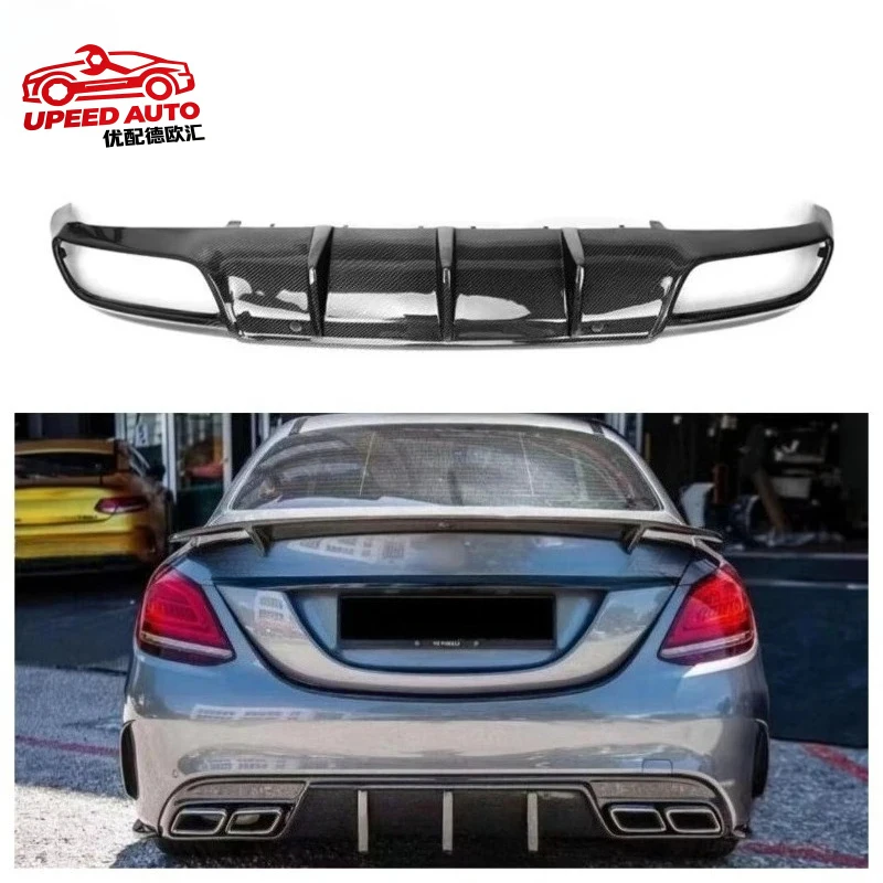 

Suitable for High Quality OTM Style Rear Bumper Diffuser Mercedes Benz W205 C Class C63 Sedan 2017+ Carbon Fiber Body Kit