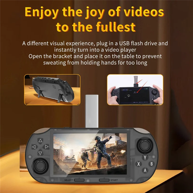 SF3000HD Handheld Game Console 64GB 20,000+ Games 4.5-Inch IPS Screen Supports TV-Out E-Reader Multiple Simulators
