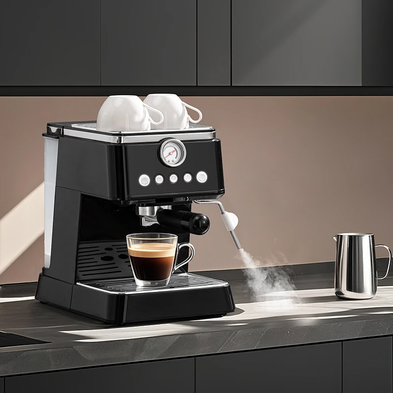 Semi-Automatic Espresso Machine Electric Stainless Steel Housing 20 Bar Commercial Hotel Coffee  Touch Screen