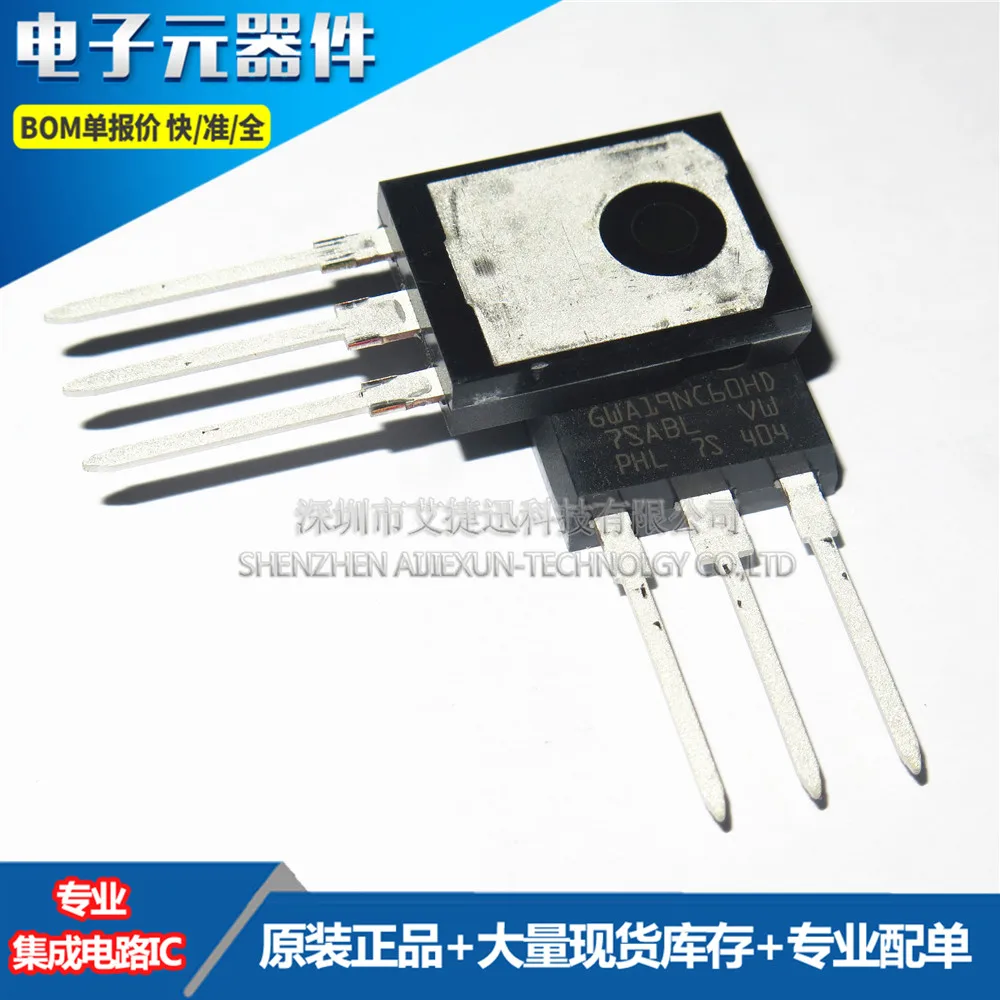 10PCS 100% New and original GW19NC60HD TO-247  19 A - 600 V - very fast IGBT in stock