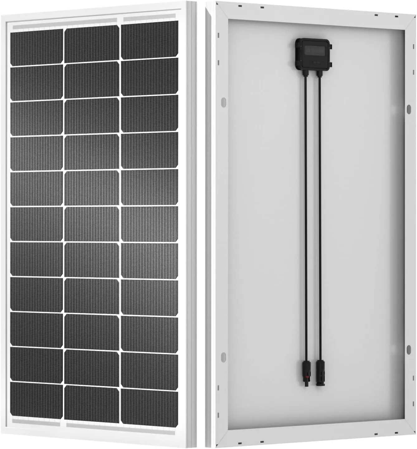 

100 Watt Solar Panel 18 Volt Monocrystalline High Efficiency Module for RV Marine Boat Caravan Off Grid DIY System with Easy