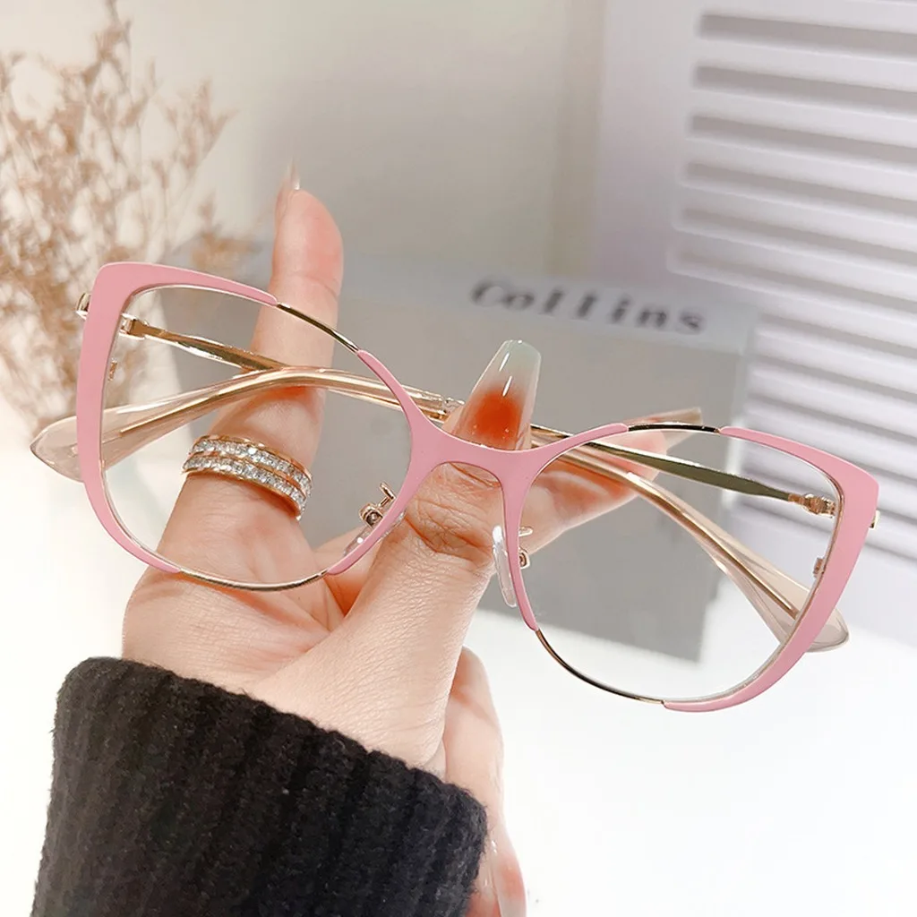 Blue Light Blocking Glasses Comfortable Eye Eyeglasses Prescription Compatible Eyewear Transparent Womens Eyeglasses Frame