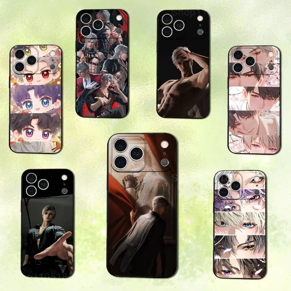 

Cute Love And D-Deepspace Phone Case For iPhone 14,13,17,12,11,16,15,Plus,Pro Max,XS,X,XR,SE,Mini,Soft Silicone Black Cover