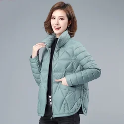 Women 2024 Autumn New Fashion Loose Casual Winter Padded Coat Female Large Size Lightweight Short Down Cotton Jacket