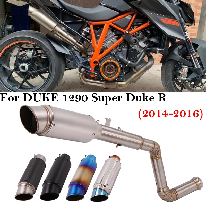 

Slip On For 1290 Super Duke R 2014-2016 Motorcycle Exhaust Pipe Escape Muffler Modified Connector Middle Link Header Pipe Carbon