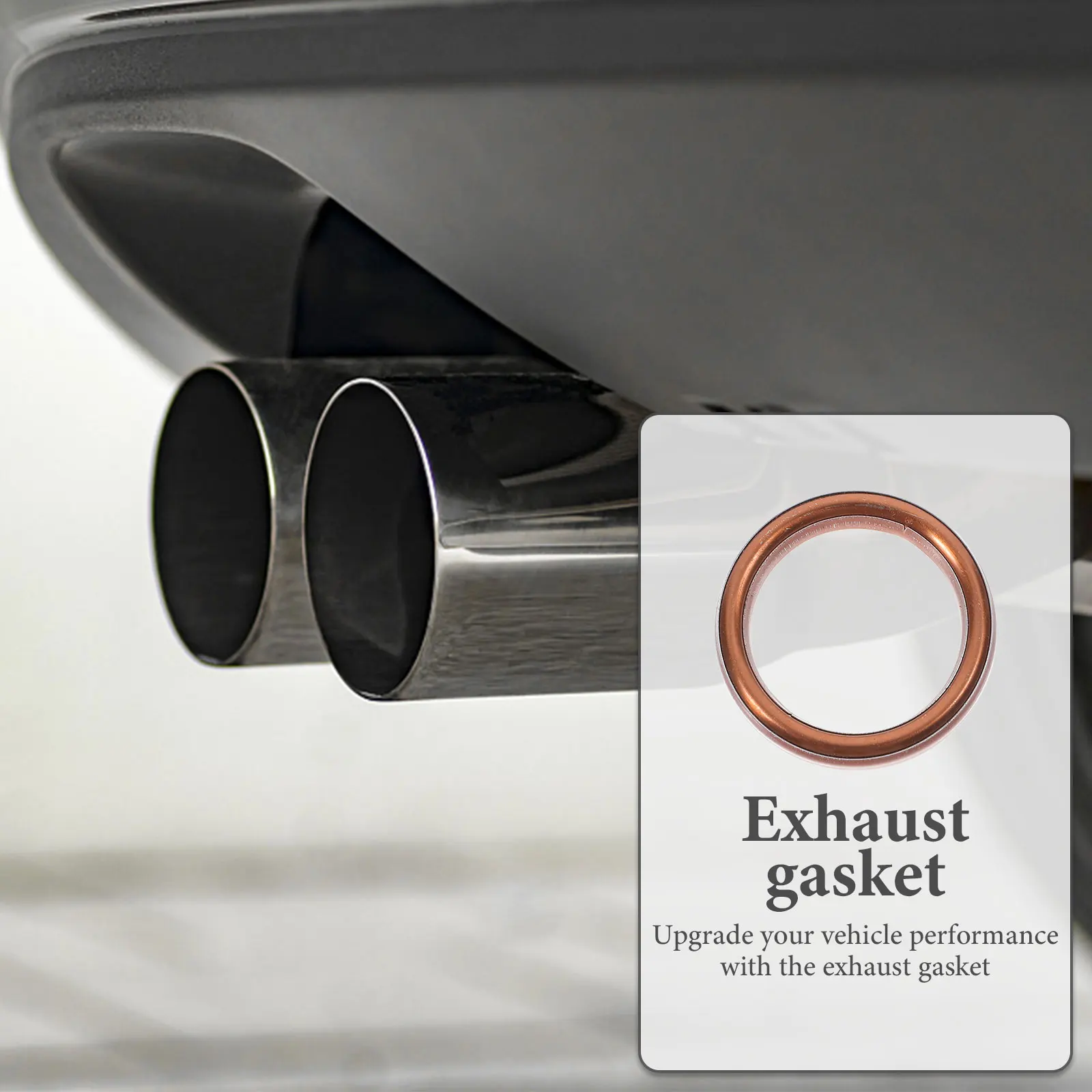 

20Pcs Exhaust Gaskets Precision Design Durable Replacement Car Exhaust Pipe Flange Washers Gasket Flange Gasket