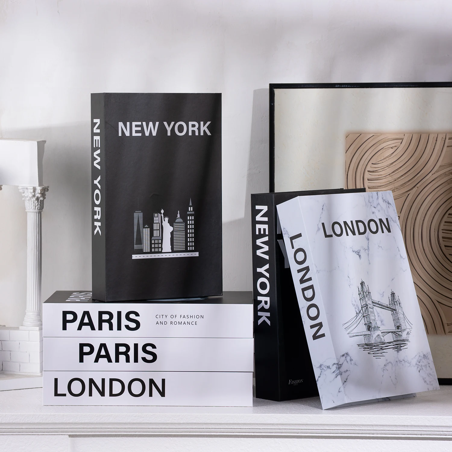 Luxury Fake Books Home Decoration Accessories for Living Room Fashion Fake Book Storage Box Simple Nordic Coffee Table Books