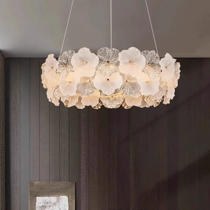 French flower ceiling Light Chandelier Luxury Living Room pendant Wall Lamp restaurant Decorative