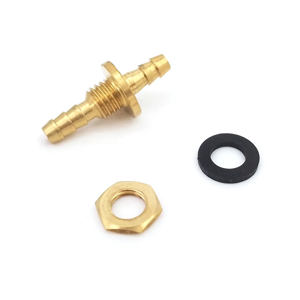 5 قطعة خزان الوقود الحلمة مجموعة خزان حشو فوهة الزيت مدخل ومخرج تركيبات النحاس للغاز نيترو RC سيارات قوارب الطائرات