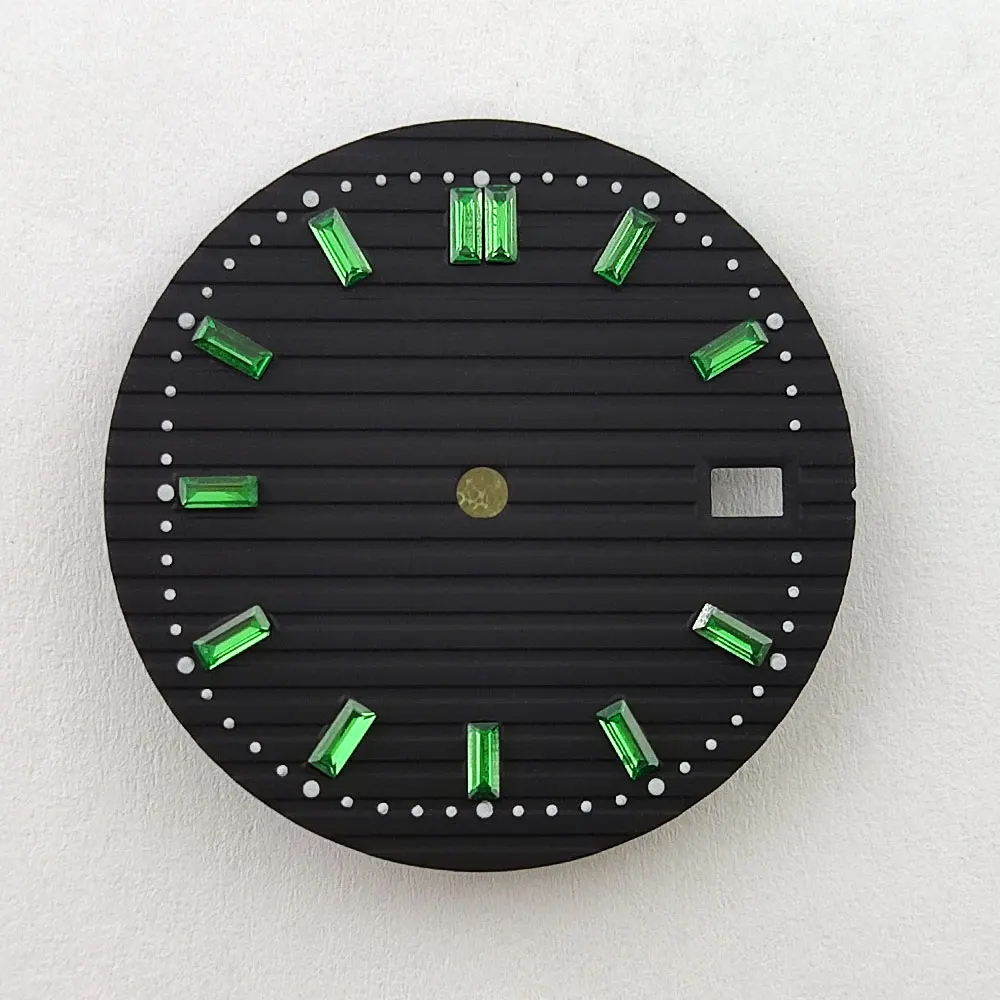 29.8mm dial nh35/nh36 dial diamond time label sterile dial custom logo suitable for NH35 movement watch replacement accessories