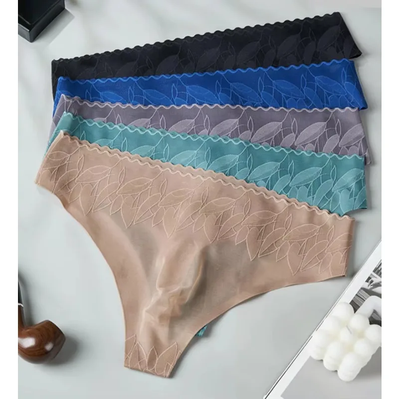 ثونغ من الحرير الجليدي للرجال مثير على شكل حرف U محدب الحقيبة g-سلسلة سيسي المثيرة ثلاثية الأبعاد الانتفاخ T الظهر الملابس الداخلية سلس سريعة الجافة شعور رائع الكلسون #1