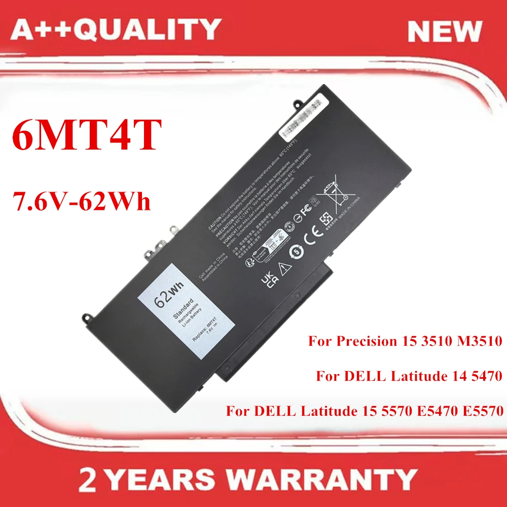 

6MT4T Laptop Battery For DELL Latitude 14 5470 15 5570 E5470 E5570 For Precision 15 3510 M3510 07V69Y 7V69Y TXF9M 79VRK