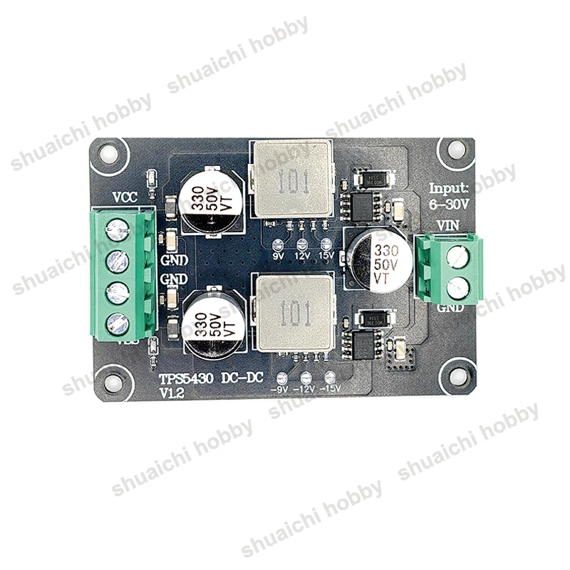 1PCS TPS5430 DC-DC Positive Negative Power Supply Module 6-30V Switching to 5V 9V 12V V15 Output Conversion Board for RC Model