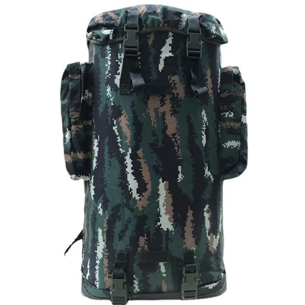 75L Camouflage Backpack Travel Luggage Outdoor Hiking Mountaineering Bag Inner Bracket Knapsack Waterproof Plug In Sports Bggage