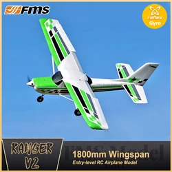 FMS 1800mm Ranger RC Airplane Model Plane Trainer PNP 4S 5CH With Flap Reflex Gyro Auto Balance Hobby Aircraft For Novice