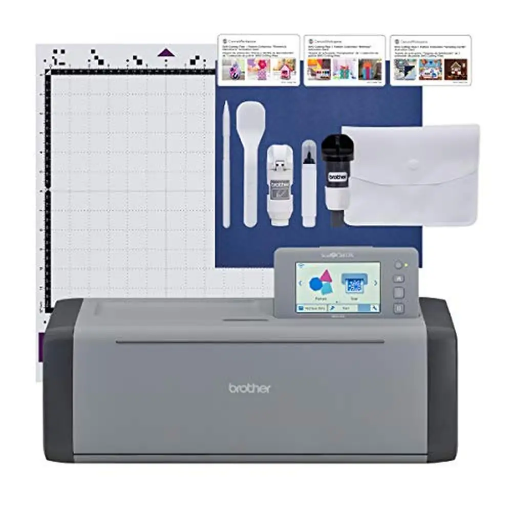 

Electronic DIY Cutting Machine with Scanner Custom Stickers Vinyl Wall Art 682 Designs Wireless Capability ScanNCut SDX125EGY