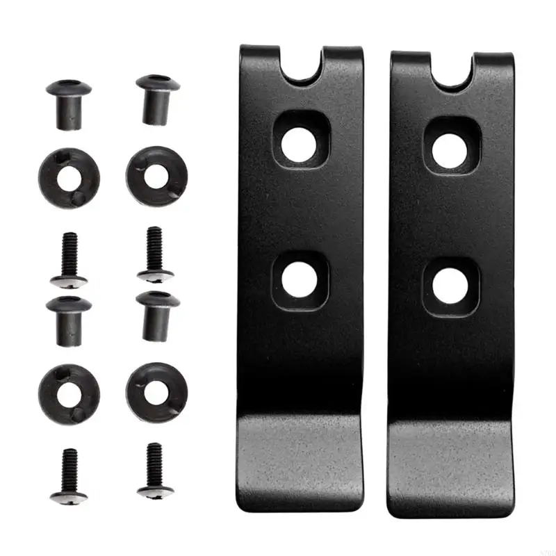 

2 Sets Stainless Steel Outdoor Knife Clip Waist Clip Durable Sheath Waist Clip A70D