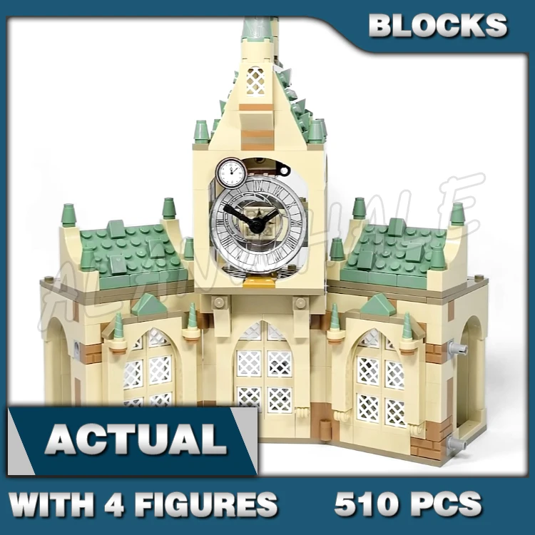 

510pcs Magical World of Wizards School Hospital Wing Bed Clock Time Converter 6059 Building Blocks Toys Compatible With Model