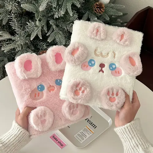 Imagen 2 del producto MINKYS-carpeta para sesión fotográfica Kawaii, oso esponjoso, cachorro, A5, Kpop, libro para coleccionar, Idol, tarjetero de felpa, álbum de tarjetas fotográficas