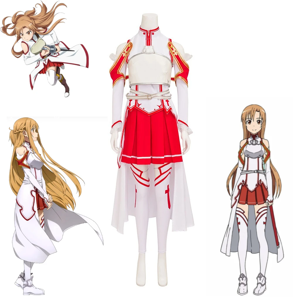 

Sword Art Online, Yuuki Asuna Cosplay, Asuna Battle Suit, Asuna Cosplay Costume, Highly Restored from Anime