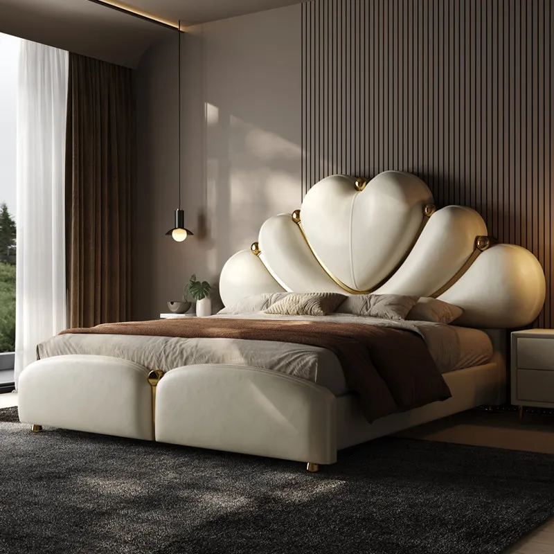 Luxury Waterproof Double Bed Comforter Organizer Monster Bedroom Double Bed Headboards Bedframe Camas De Dormitorio Furniture