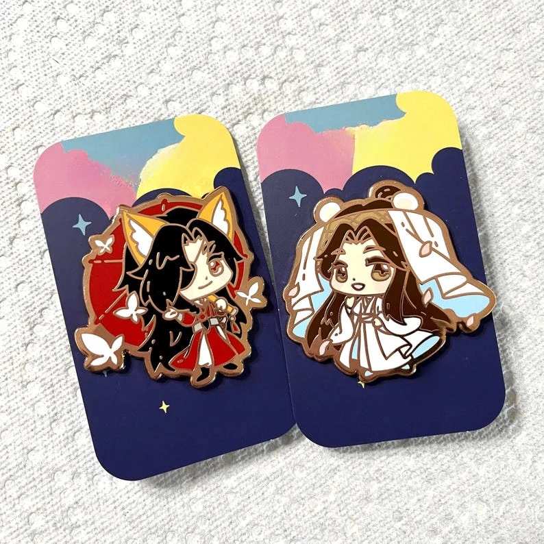 MXTX TGCF heaven’s official’s blessing Hua Cheng Xie Lian hualian enamel pins