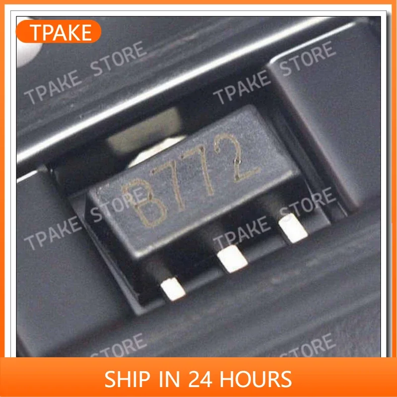 10/100PCS 2SB772 3A 30V PNP SOT-89 B772 SMD Transistor