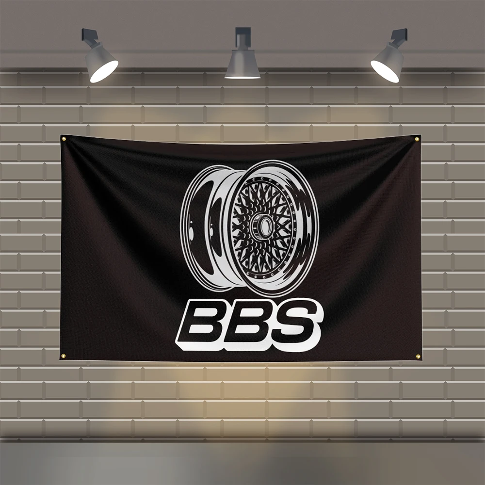 3x5 Ft BBS Flag Polyester Printed Auto Parts BannerFlags for Room Garage Decor