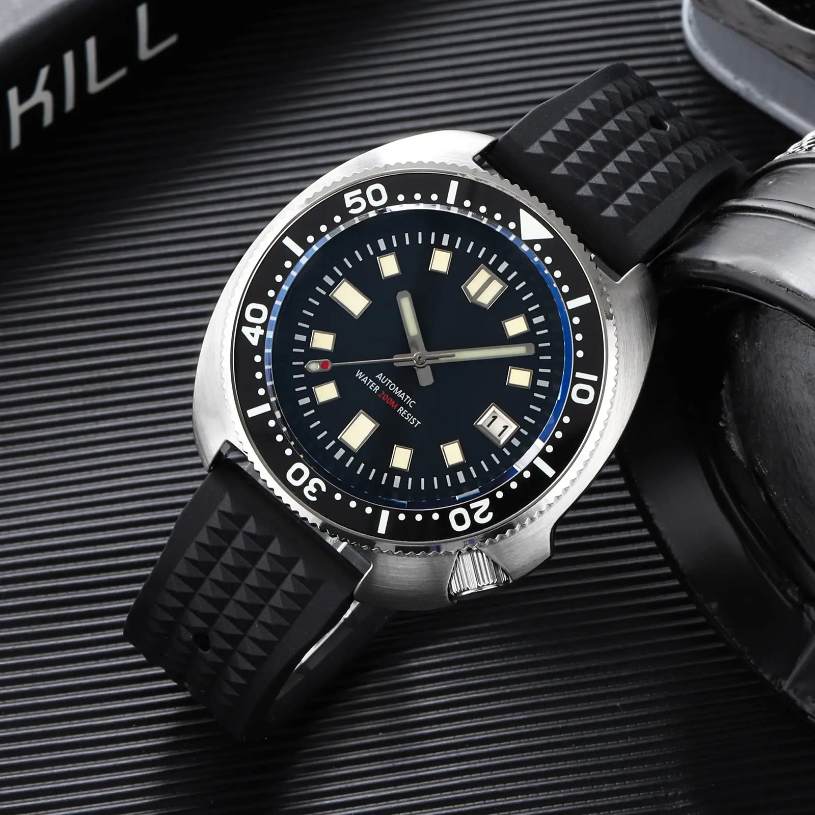 NH35 Movement Automatic Mechanical  Sapphire Crystal Luminous 200m Diver Luxury Wristwatch