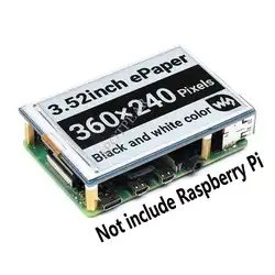Raspberry Pi 3.52inch e-Paper e-Ink Display Module 360×240 SPI for Arduino / STM32