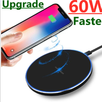 60W Wireless Charger For Sony Xperia XZ3 XZ2 OPPO Find X5 Find X3 Pro Google  wireless Charging Dock Phone charger wireless