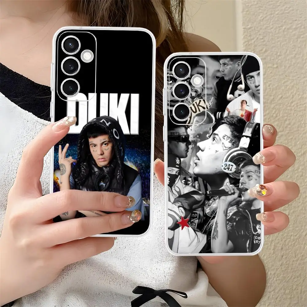 Fashion Duki Clear Mobile Phone Case for Samsung Galaxy S25 S24 S23 S22 S21Plus FE Ultra Colorful Cover