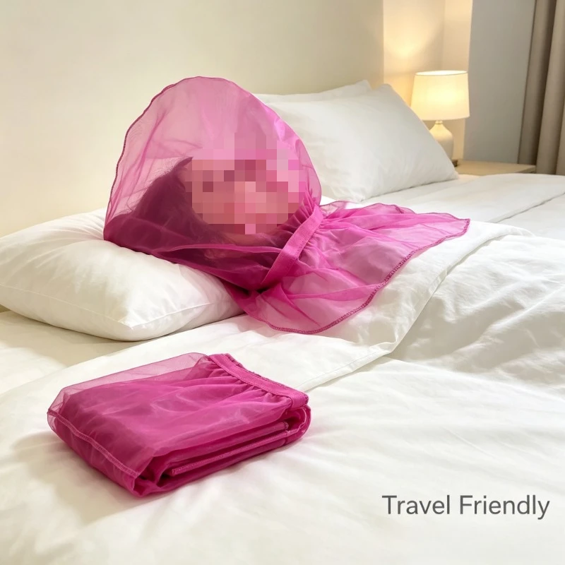 Breathable Mesh Face Mosquito Net Hood for Sleeping & Outdoor Use Anti-Bite Protection Portable Design