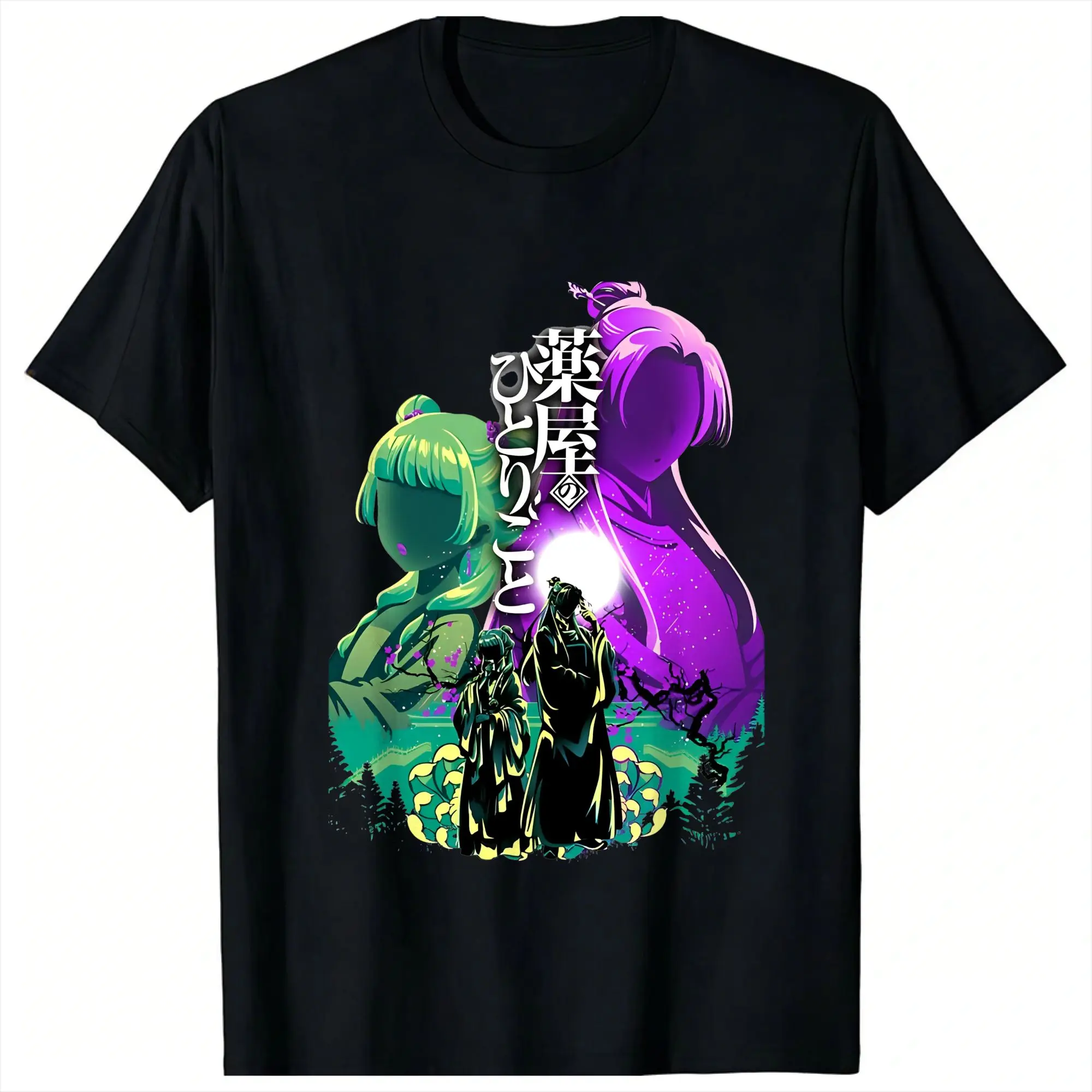 Men Women  Anime T Shirt The Apothecary Diaries 100% Cotton Clothes Vintage Short Sleeve Round Neck Tee Shirt Plus Size T-Shirt