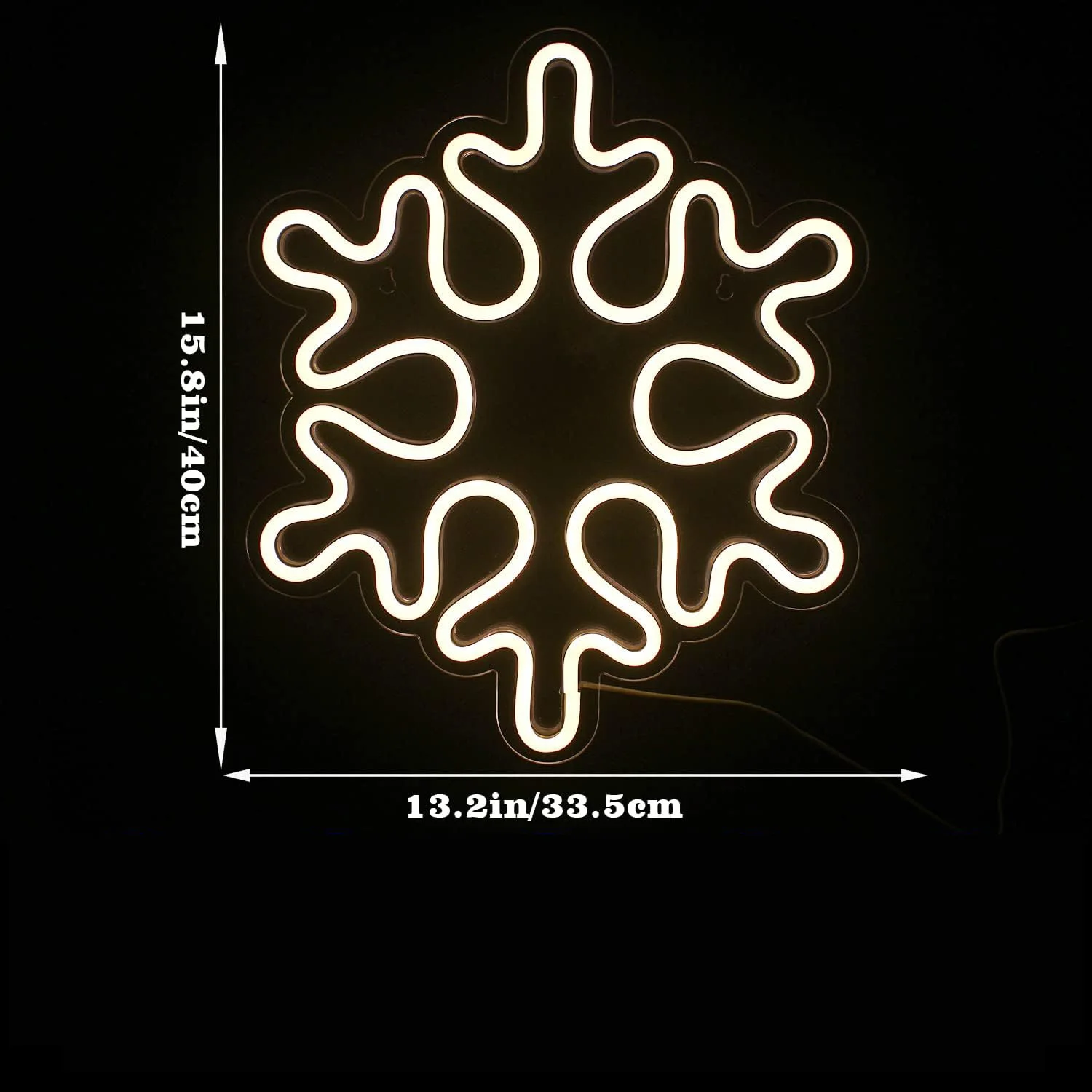 Enseignes au néon LED flocon de neige, lumière pour mur, fête d'arbre de Noël, décor à la maison, décor de chambre à coucher, cadeau de Noël