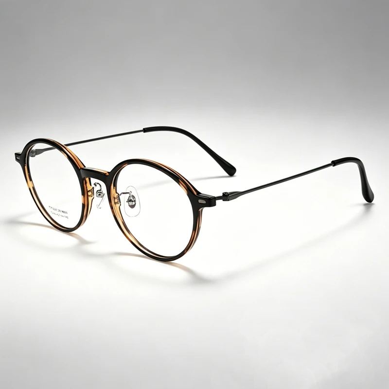 KOCOLIOR New Brand Design Titanium Alloy Reading Glasses Men Women Vintage Round Frame Glasses Anti Blue Ray Diopter 0 to +6.0