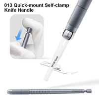 013 Quick Mount Auto-Clamp Knife Handle Tool for Mobile LCD Gule Remover/Mobile CPU IC Gule Removing Blades Handle