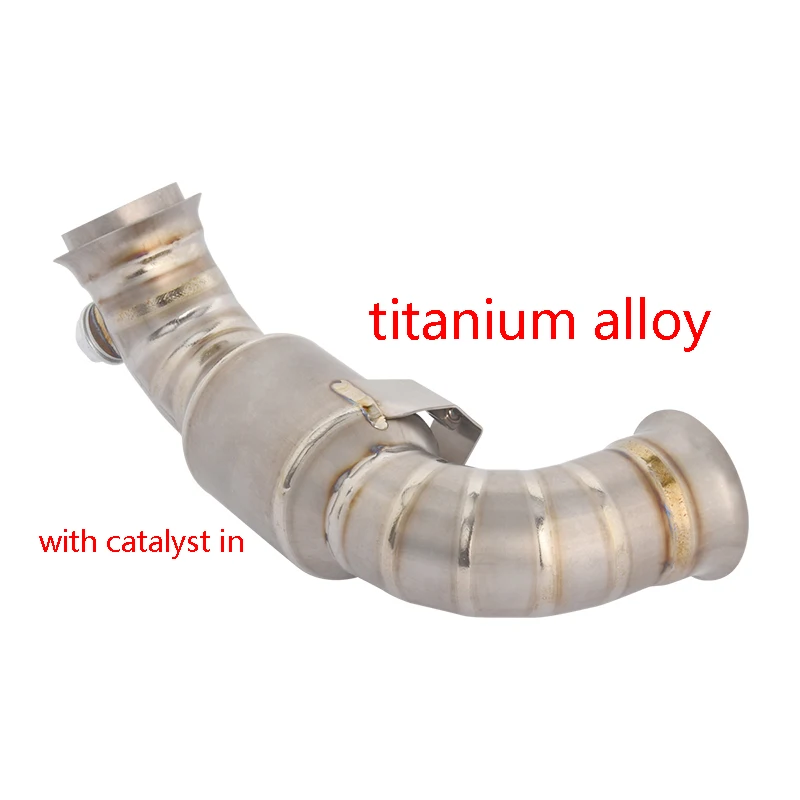 

Выхлопная система мотоцикла, среднее звено, труба из титанового сплава с катализатором, модифицированная для DUKE 790 890 Adventure R Rally 2024 2025