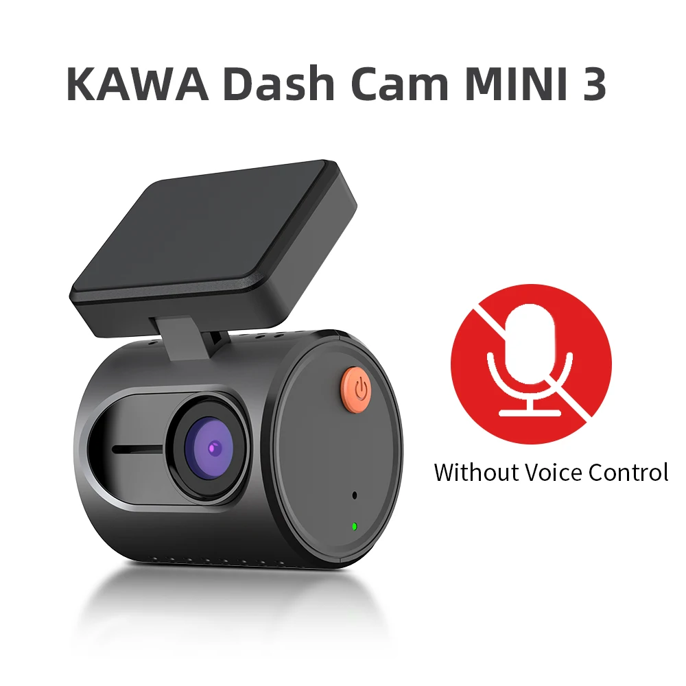 2K Dash Camera Voor Auto's DVR KAWA Dash Cam MINI 3 Video Recorder Nood Spraakbesturing Nachtzicht WiFi APP Monitor Dashcam
