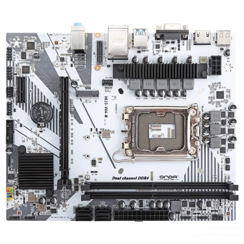 H610VH4 H610E-B/W Desktop M.2 main board supports 12th generation cpu dual channel memory LGA1700