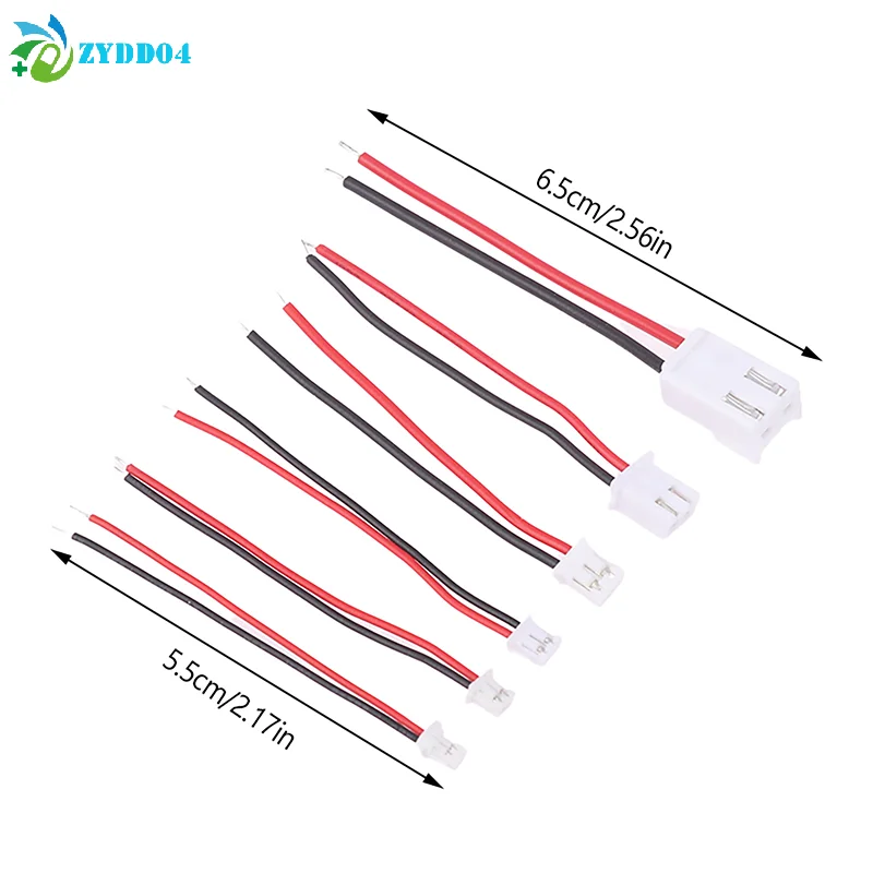 ●10Pcs Small Mini JST 1.0/1.25/1.5/2.0/2.54mm PH 2.0mm XH 2.54mm 2 Pin Male Female Plug Jack Connector Cable Wire