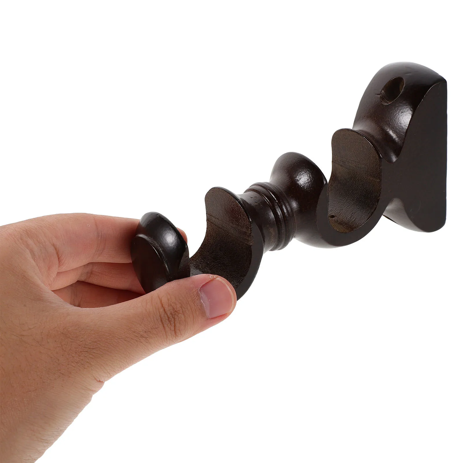 

2pcs Curtain Rod Brackets Wood 28Mm Diameter Support Wall Mount For Living Room Bedroom Decor Curtain Pole Holders Hardware