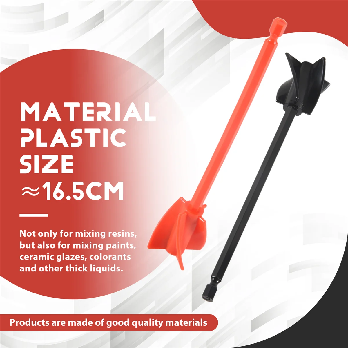 8 шт. лопасти для смешивания смолы, насадка для смешивания эпоксидной смолы для мощного смешивания, многоразовый миксер для краски, насадка для мешалки для краскиN02R